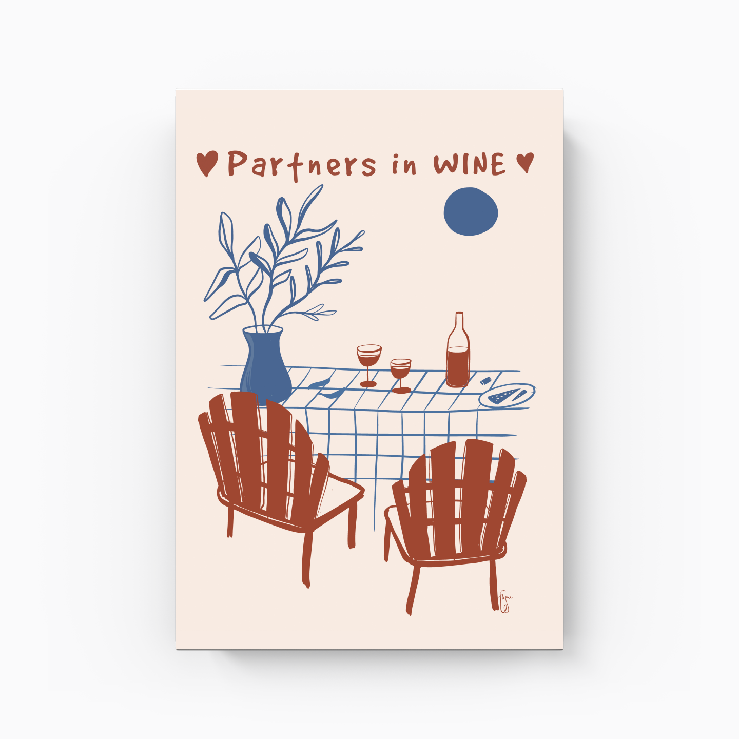 Partners in Wine - Canvas Print