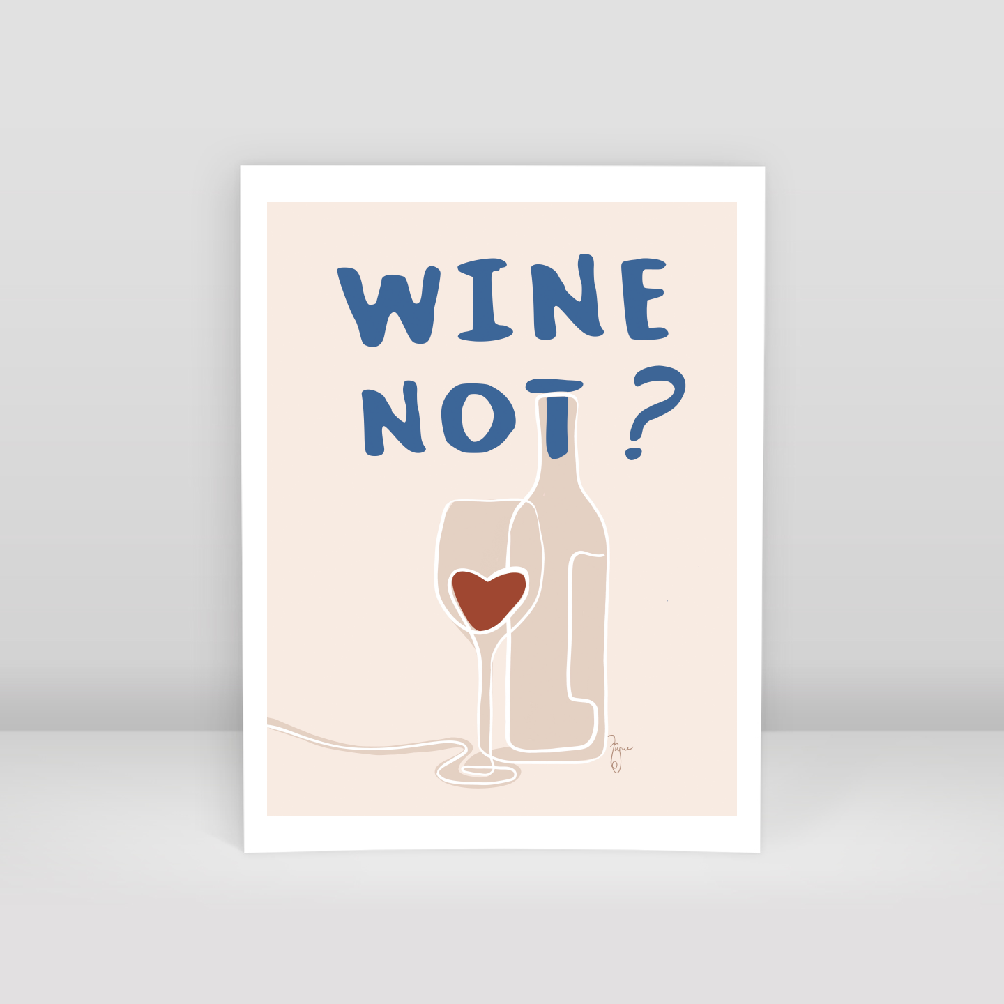 Wine Note - Art Print