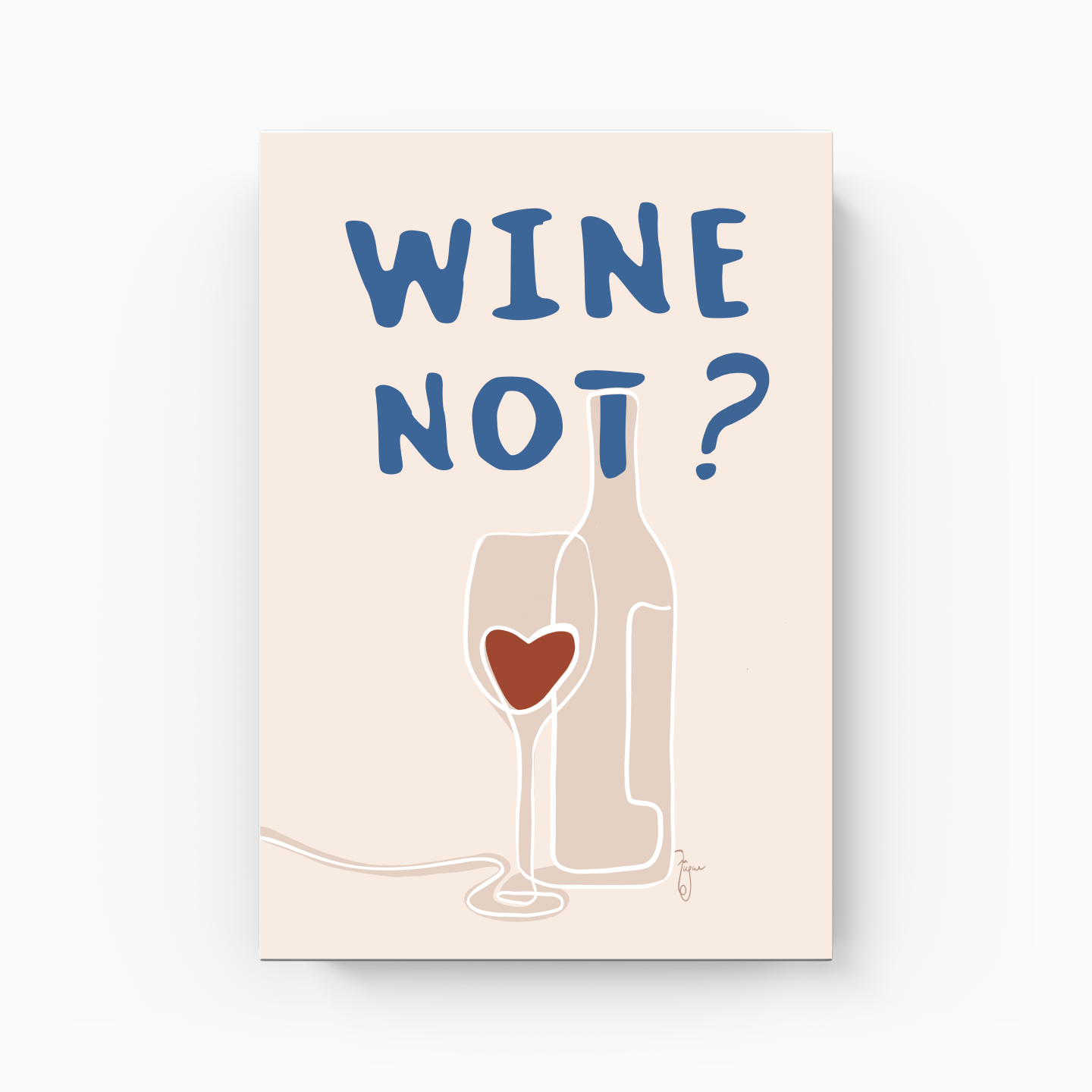 Wine Note - Canvas Print