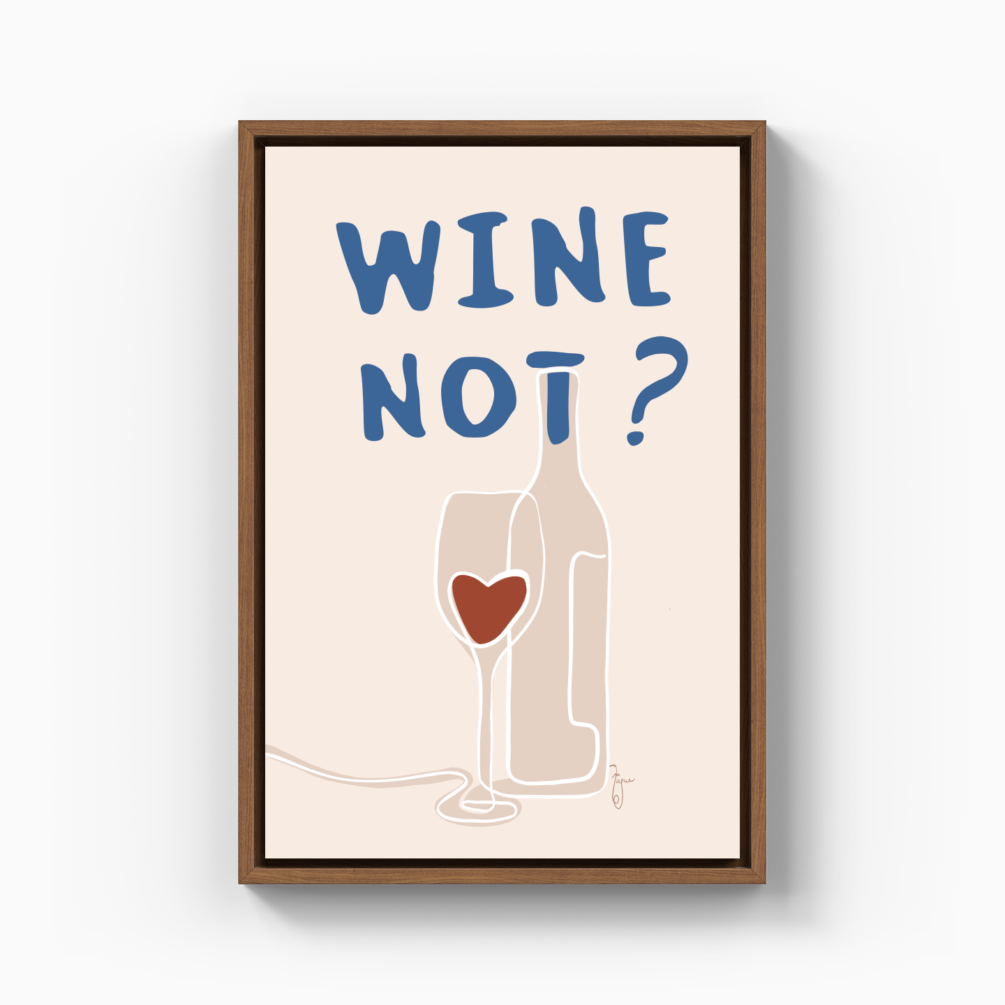 Wine Note - Canvas Print