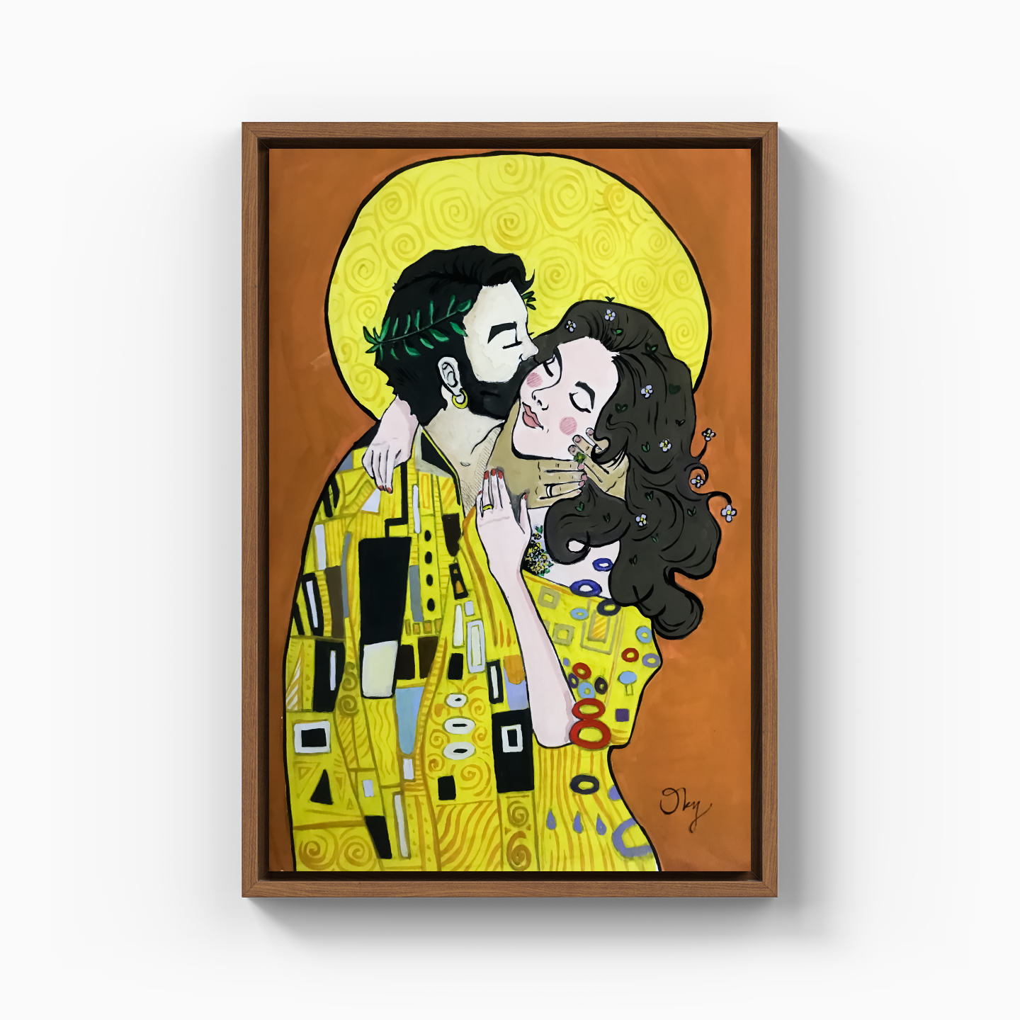 Klimt Kiss - Canvas Print