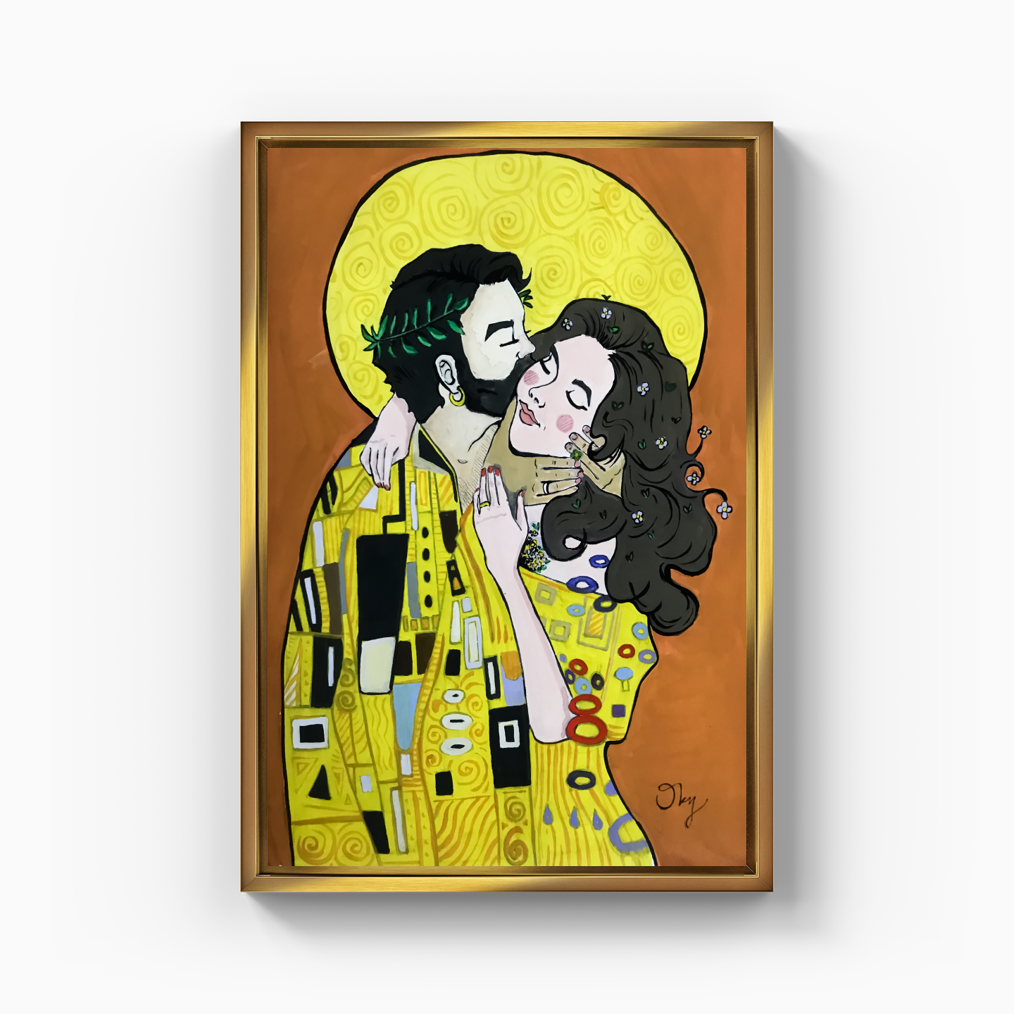 Klimt Kiss - Canvas Print