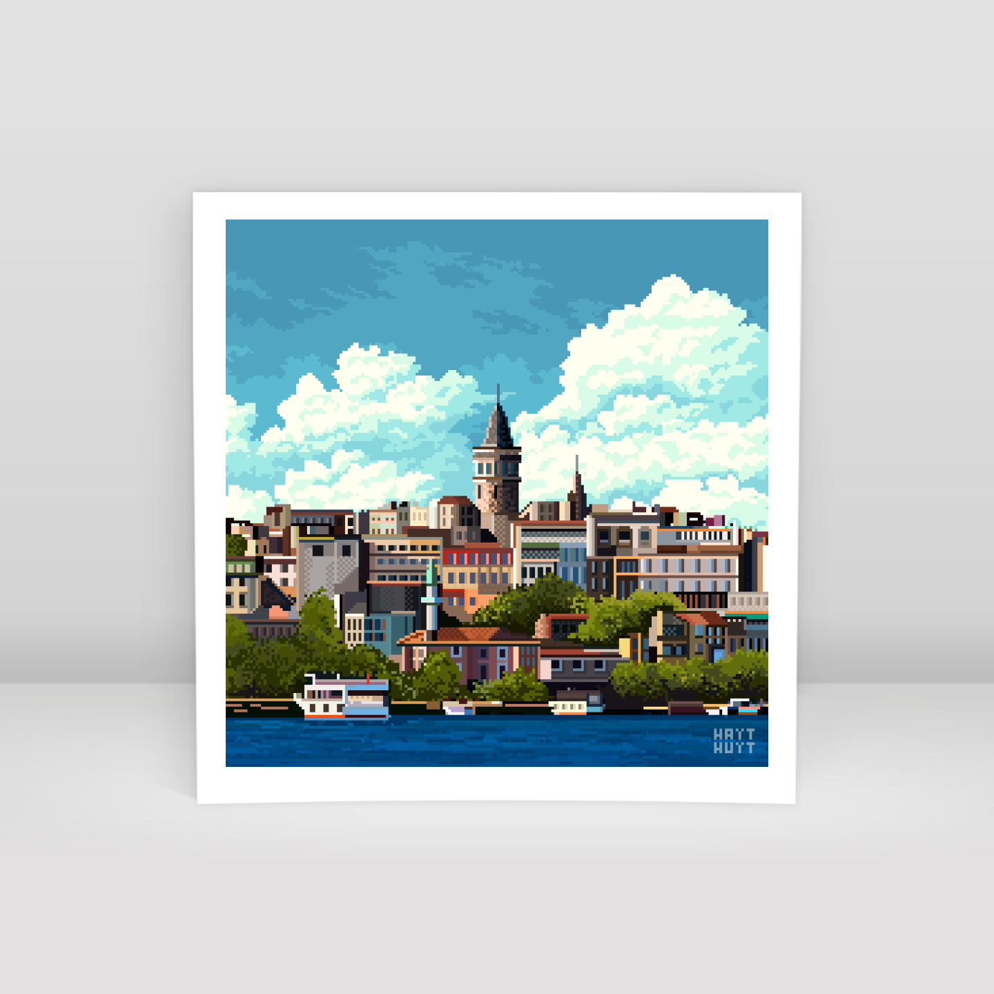 Istanbul / PixelArt - Art Print