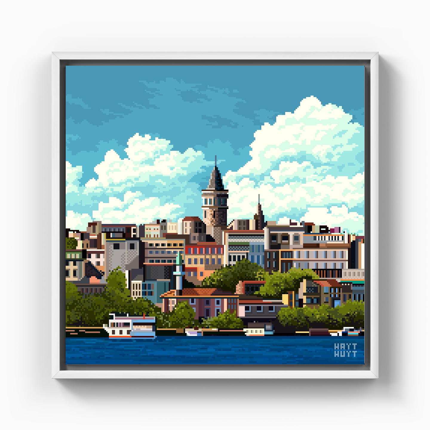 Istanbul / PixelArt - Canvas Print