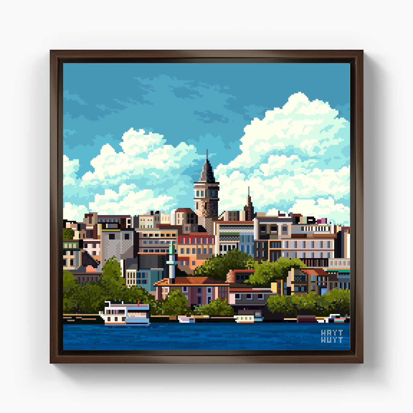 Istanbul / PixelArt - Canvas Print