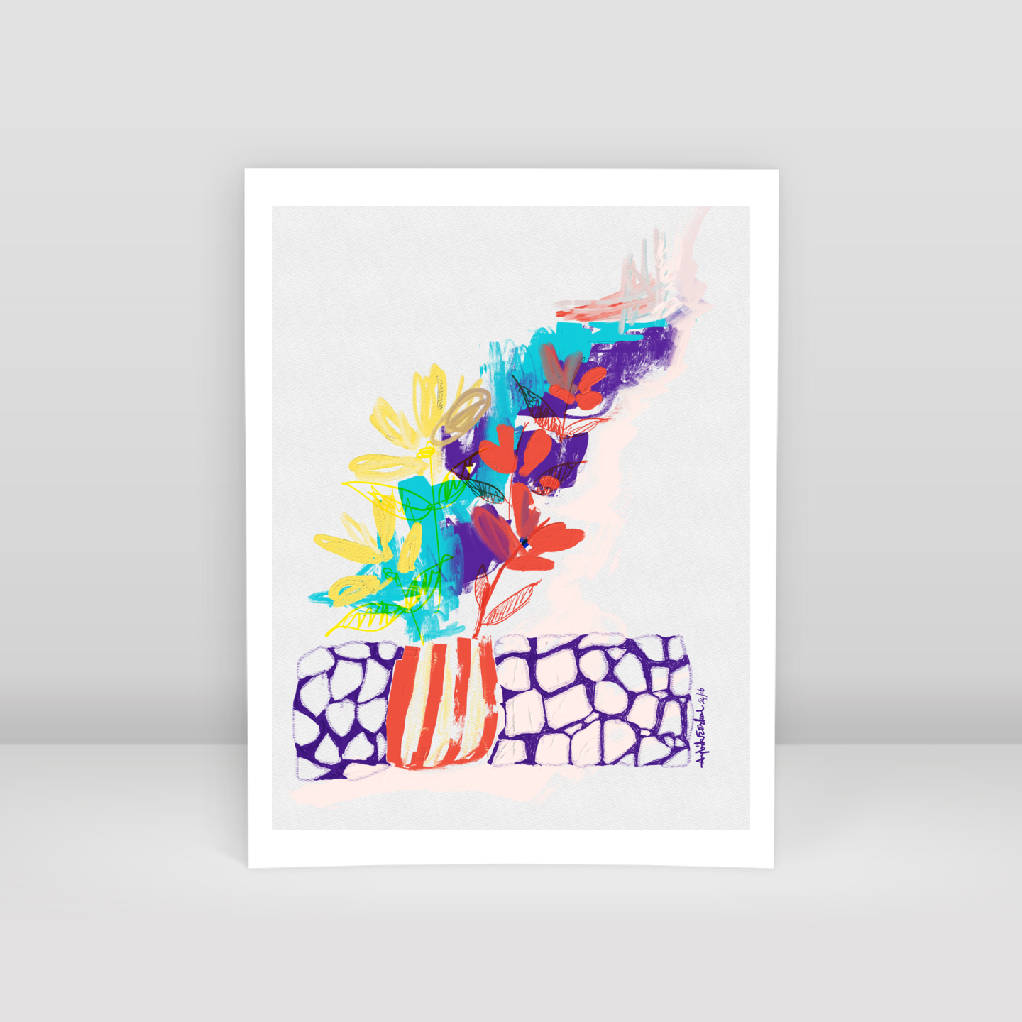 Wall bottom - Art Print