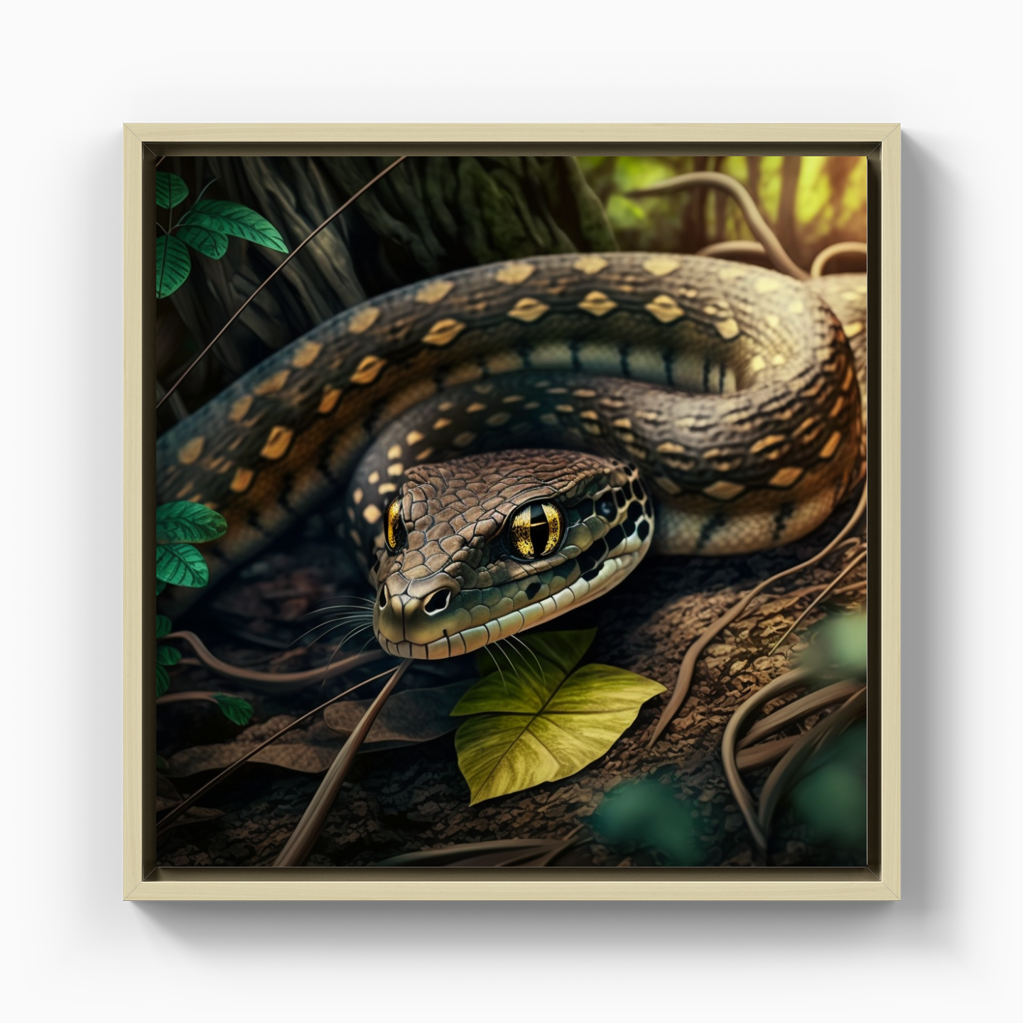 Cat-eyed snake - Canvas Painting