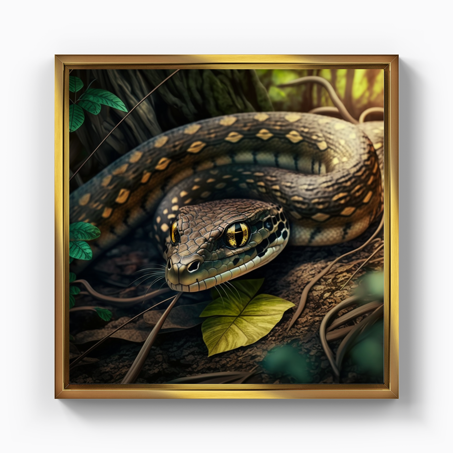 Cat-eyed snake - Canvas Painting