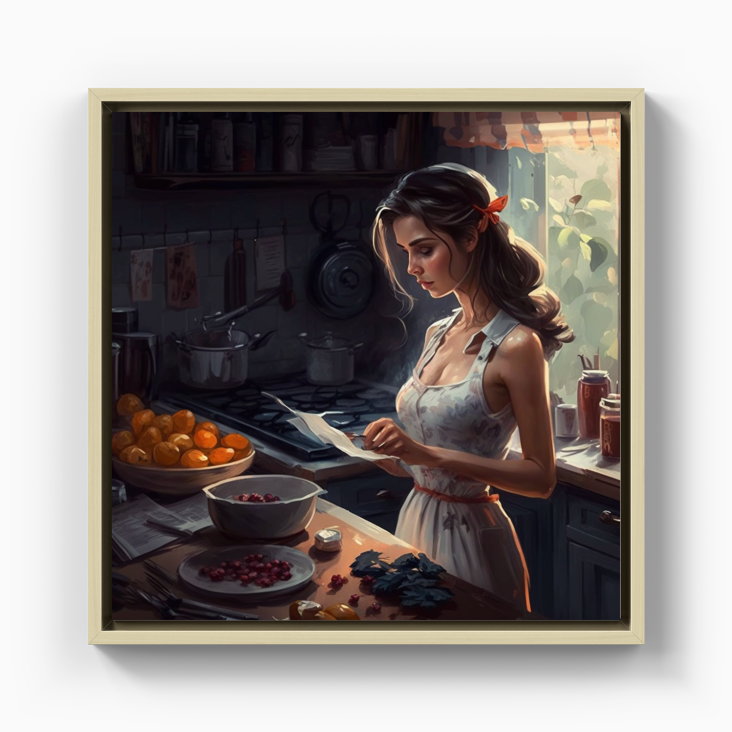 Breakfast lady - Kanvas Tablo