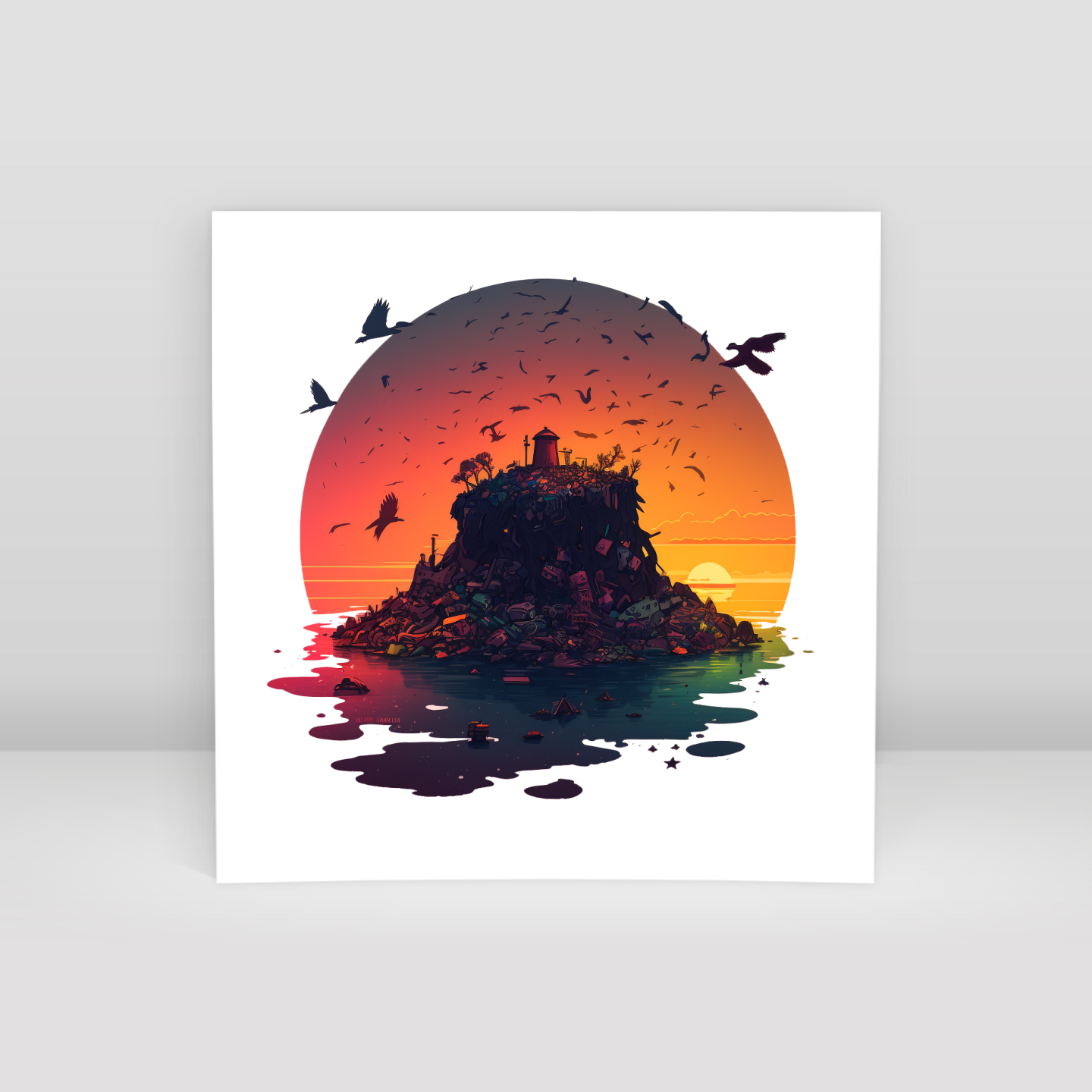 Çöp Ada - Art Print