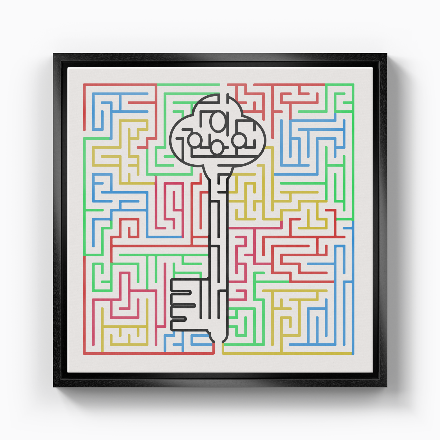 the key to the labyrinth - Canvas Print