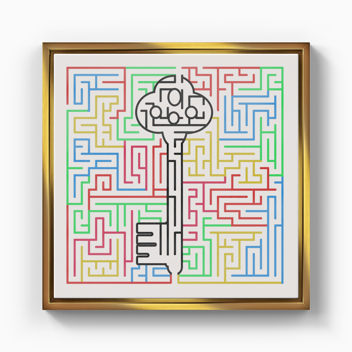 the key to the labyrinth - Canvas Print