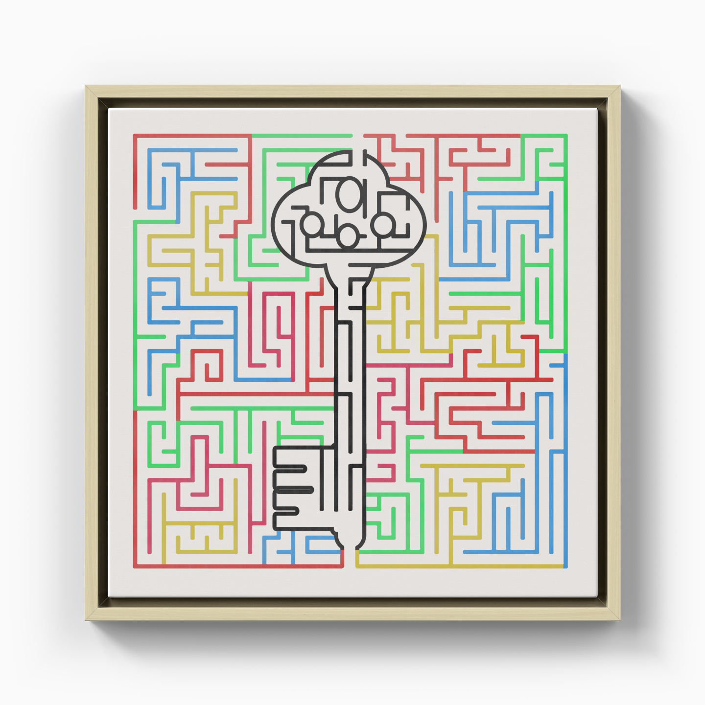 the key to the labyrinth - Canvas Print