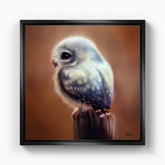 Blue Owl - Canvas Painting