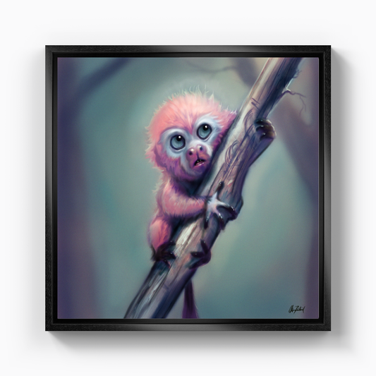 Pink Monkey - Canvas Print