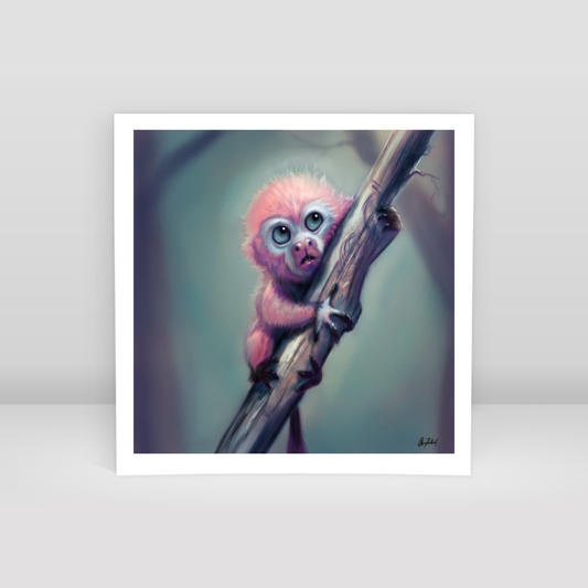 Pink Monkey - Art Print