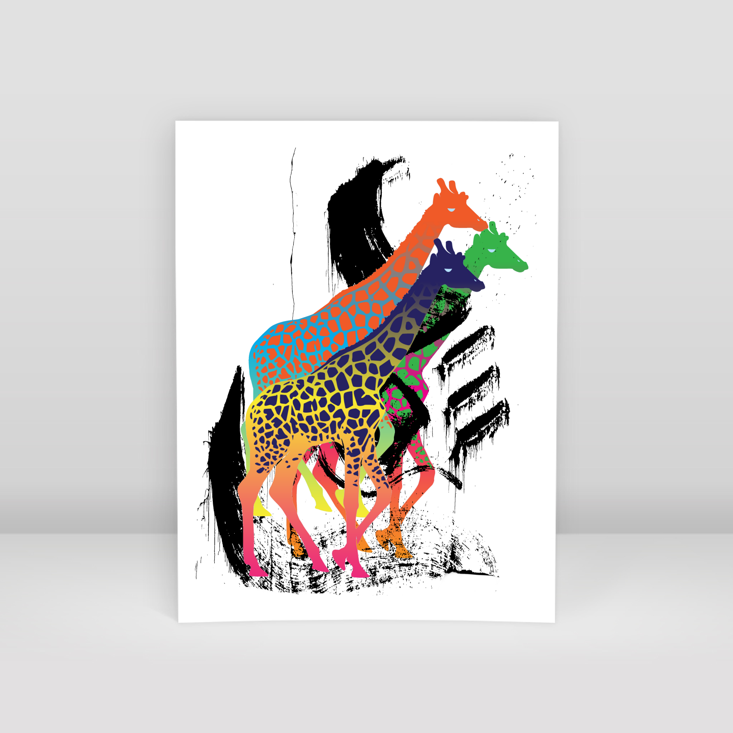 Giraffes - Art Print