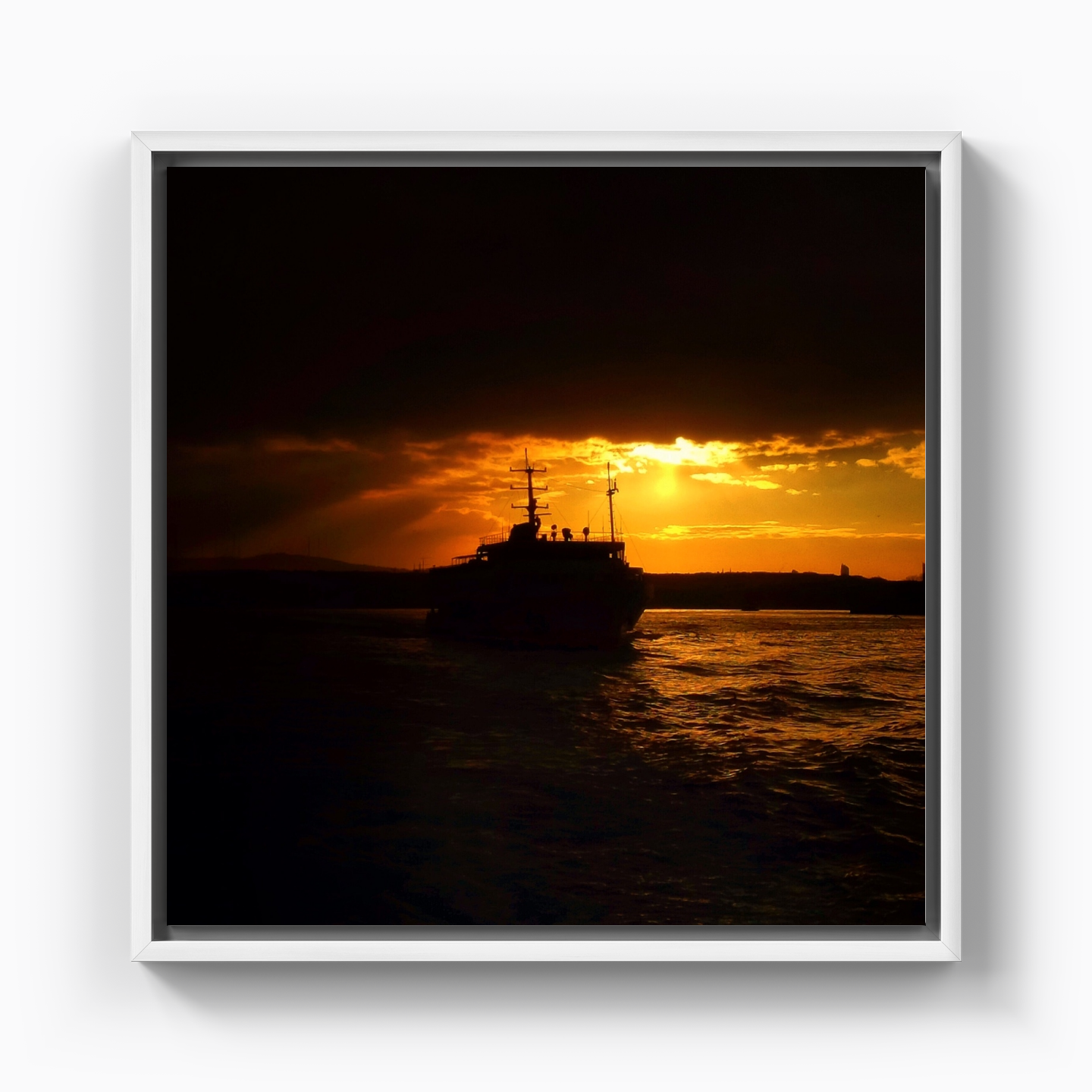 Black sunset - Canvas Painting