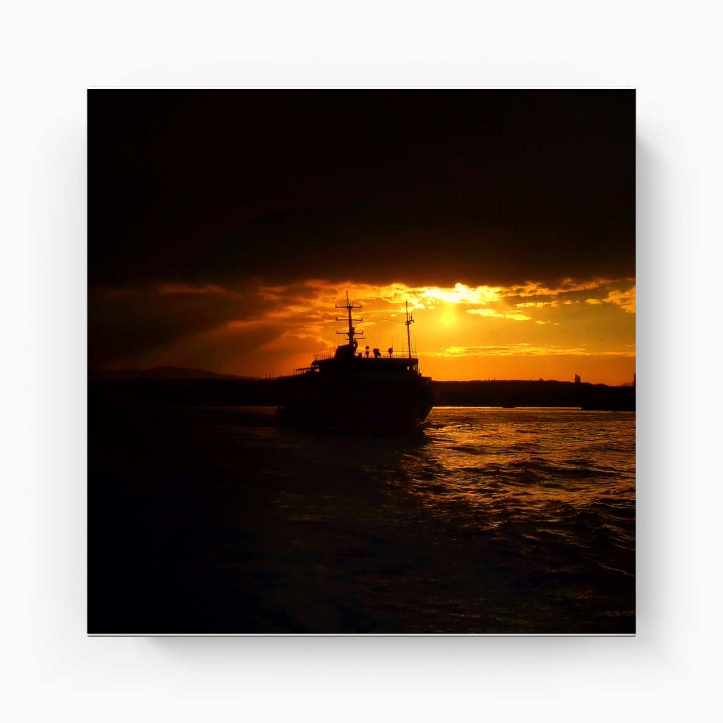 Black sunset - Canvas Painting