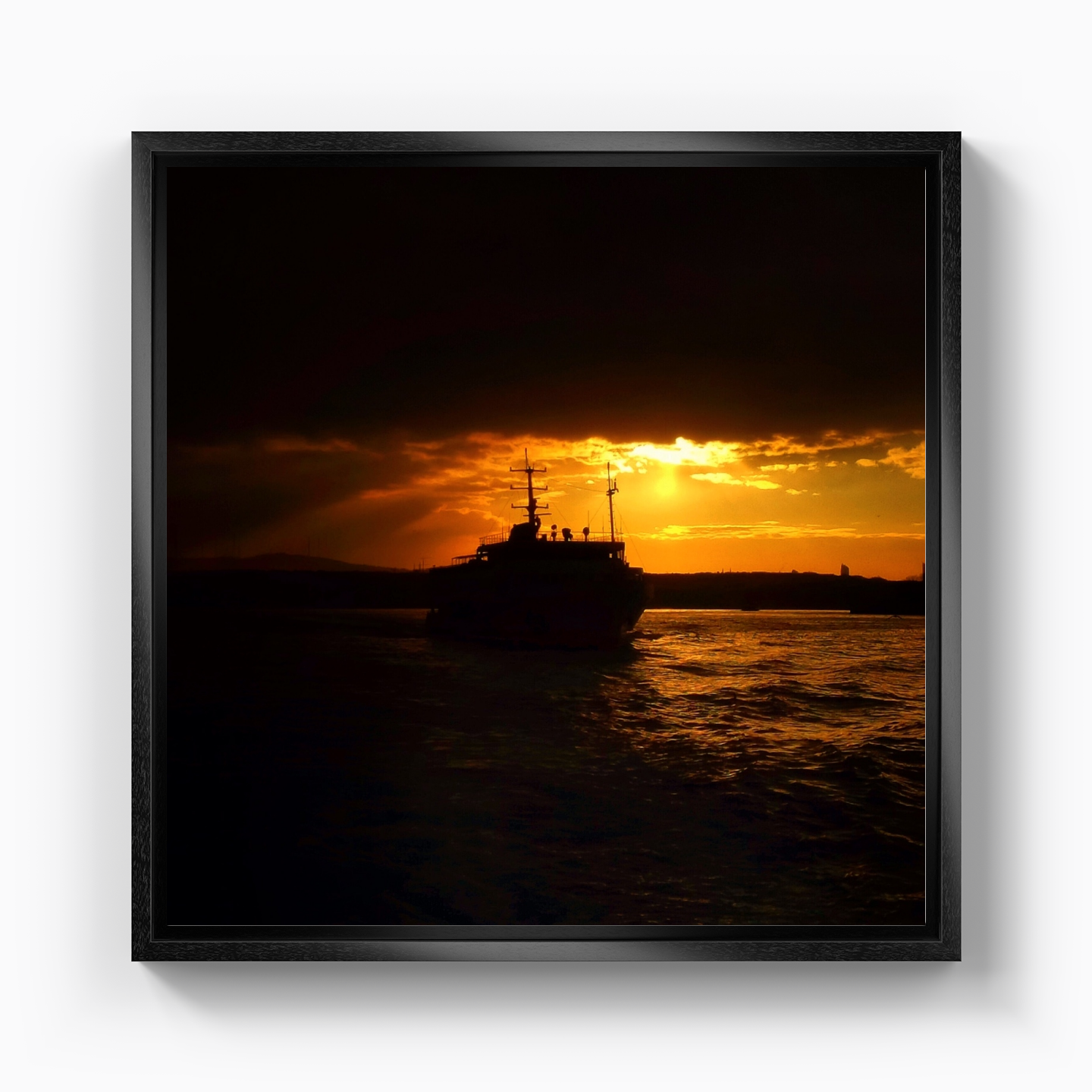 Black sunset - Canvas Painting