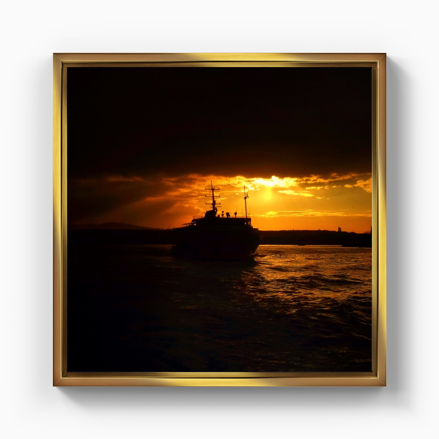 Black sunset - Canvas Painting