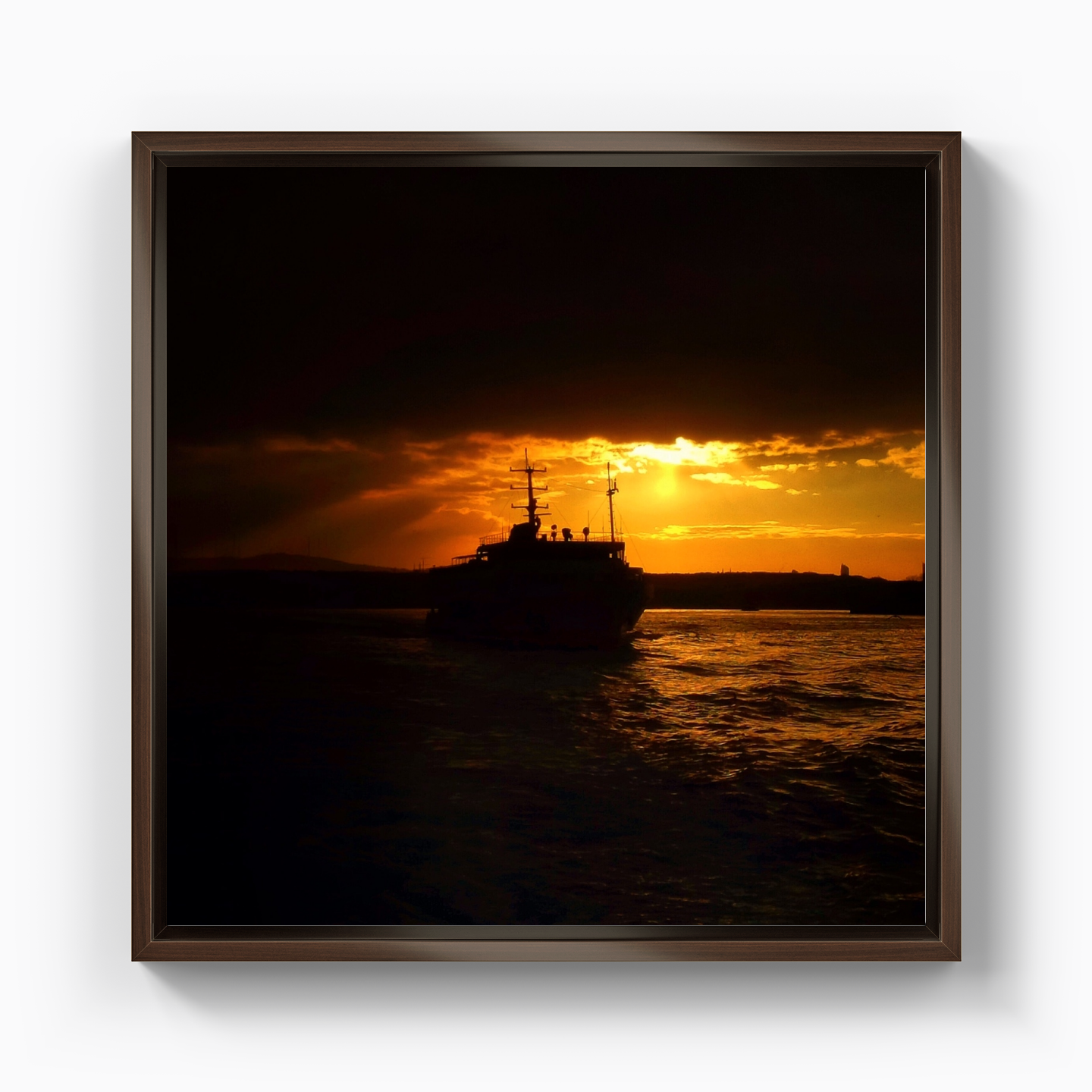 Black sunset - Canvas Painting