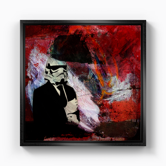 Urbaine Stencil star wars - Kanvas Tablo