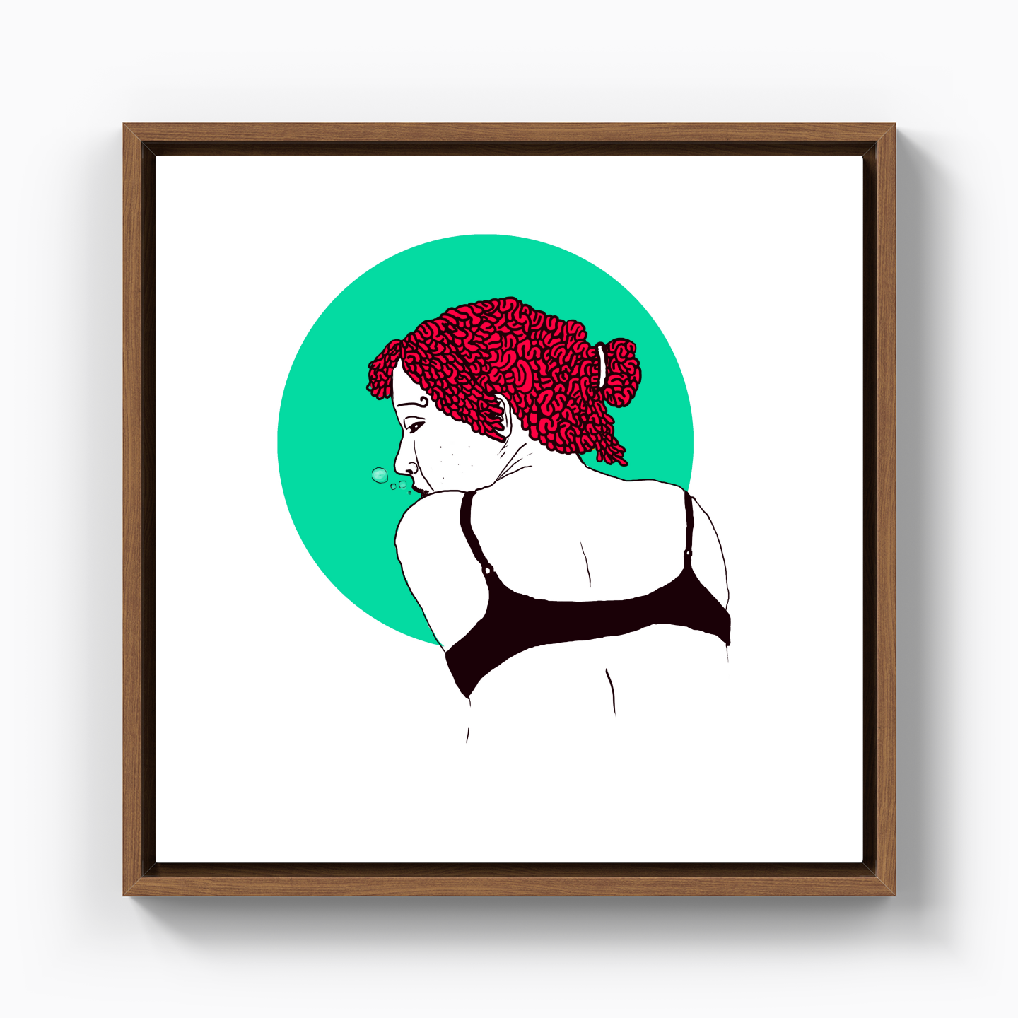 deep lady - Canvas Print