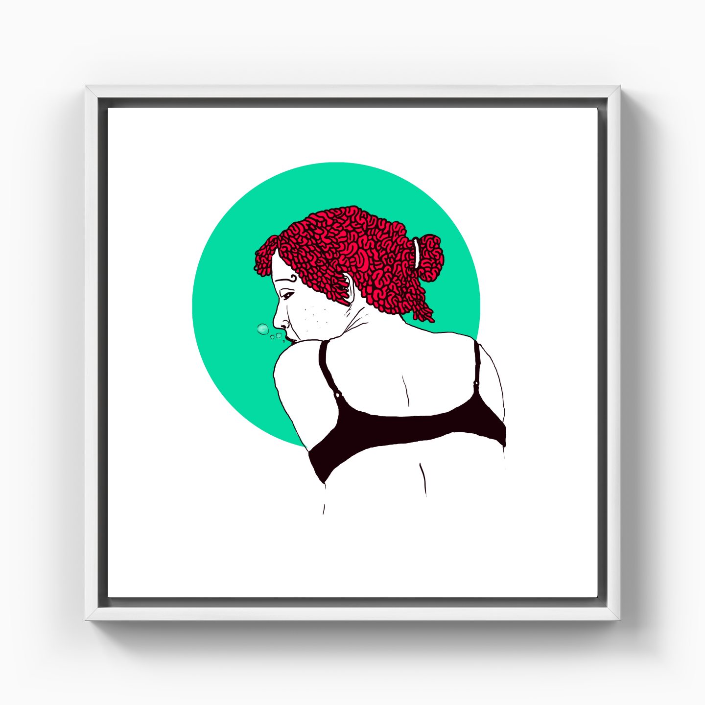 deep lady - Canvas Print