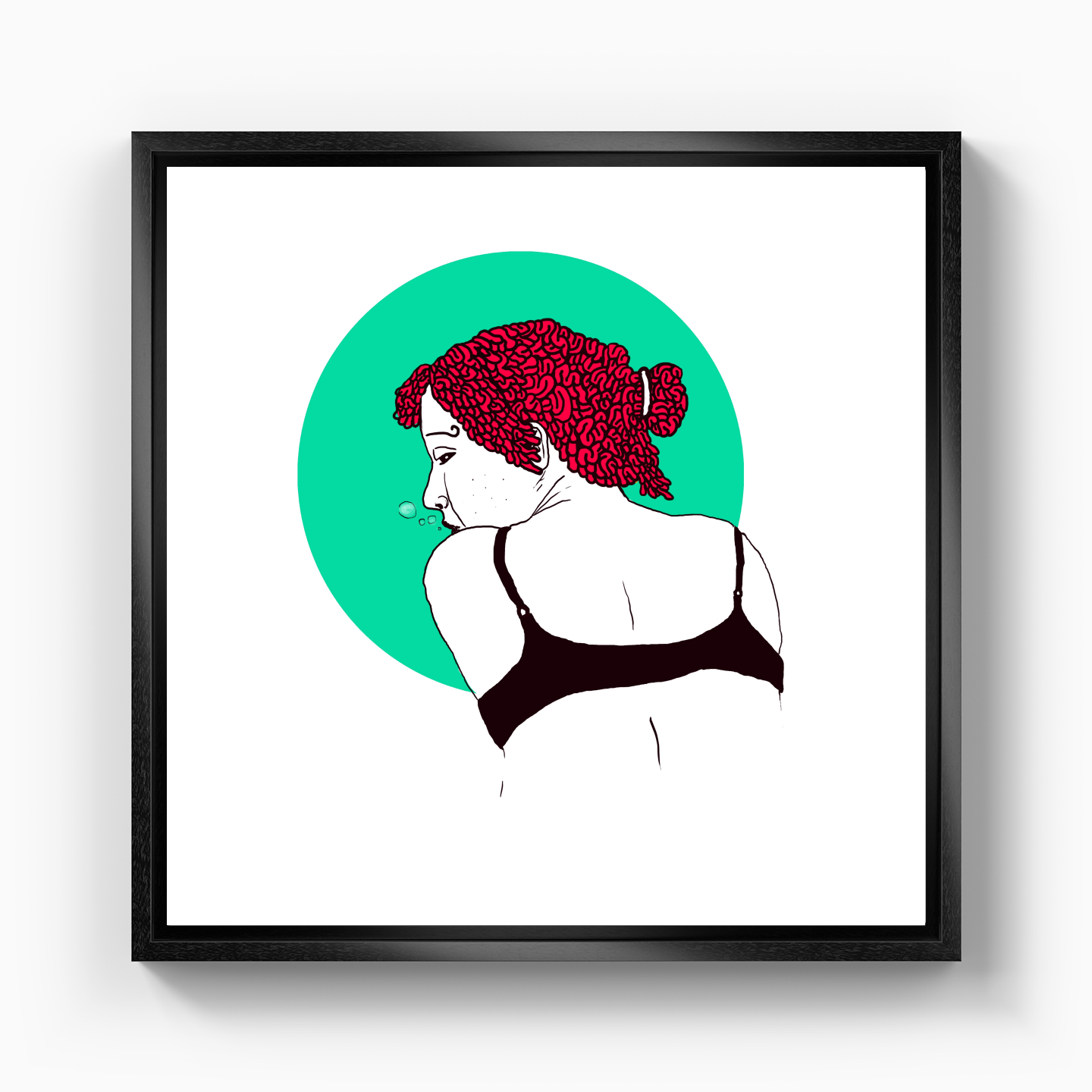 deep lady - Canvas Print