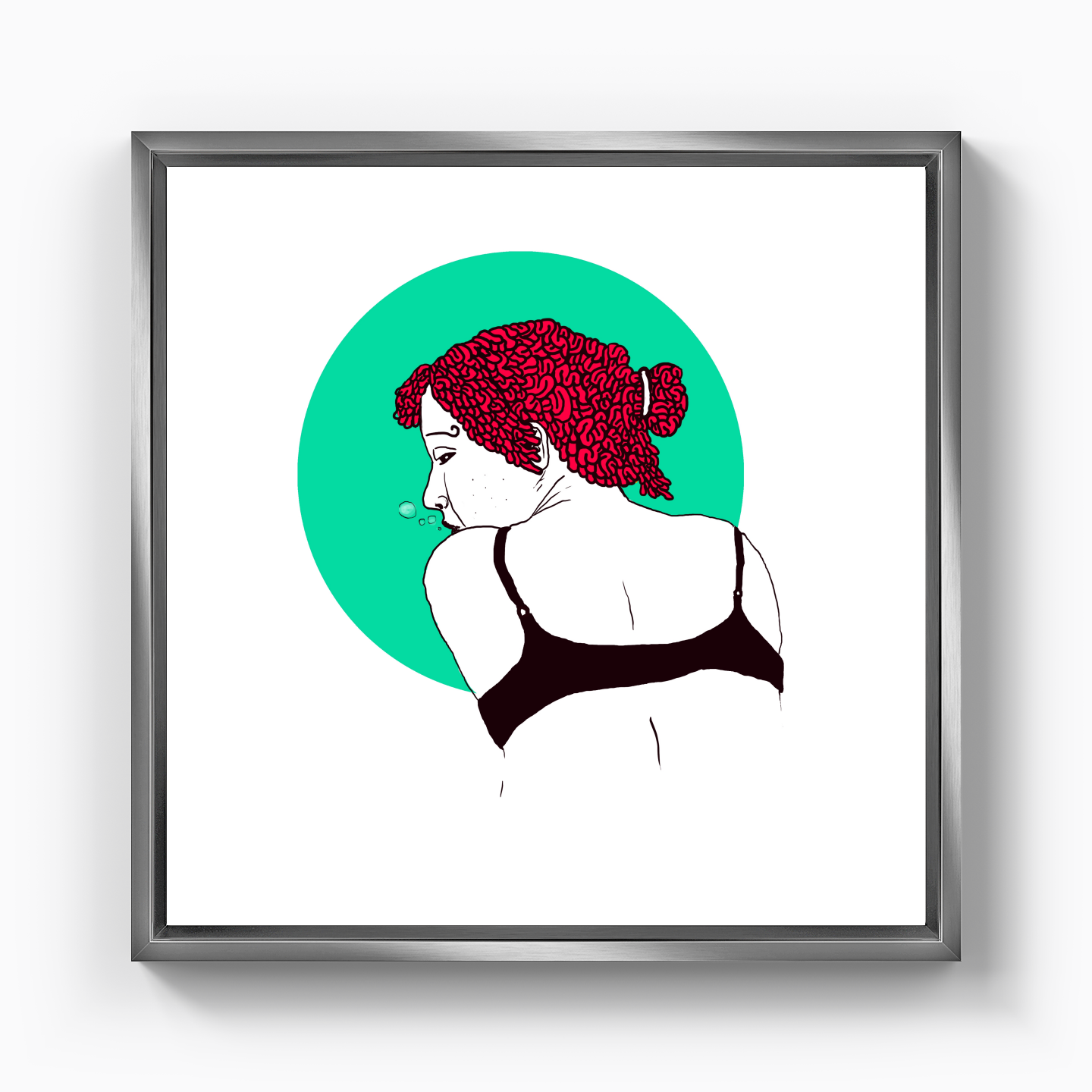 deep lady - Canvas Print