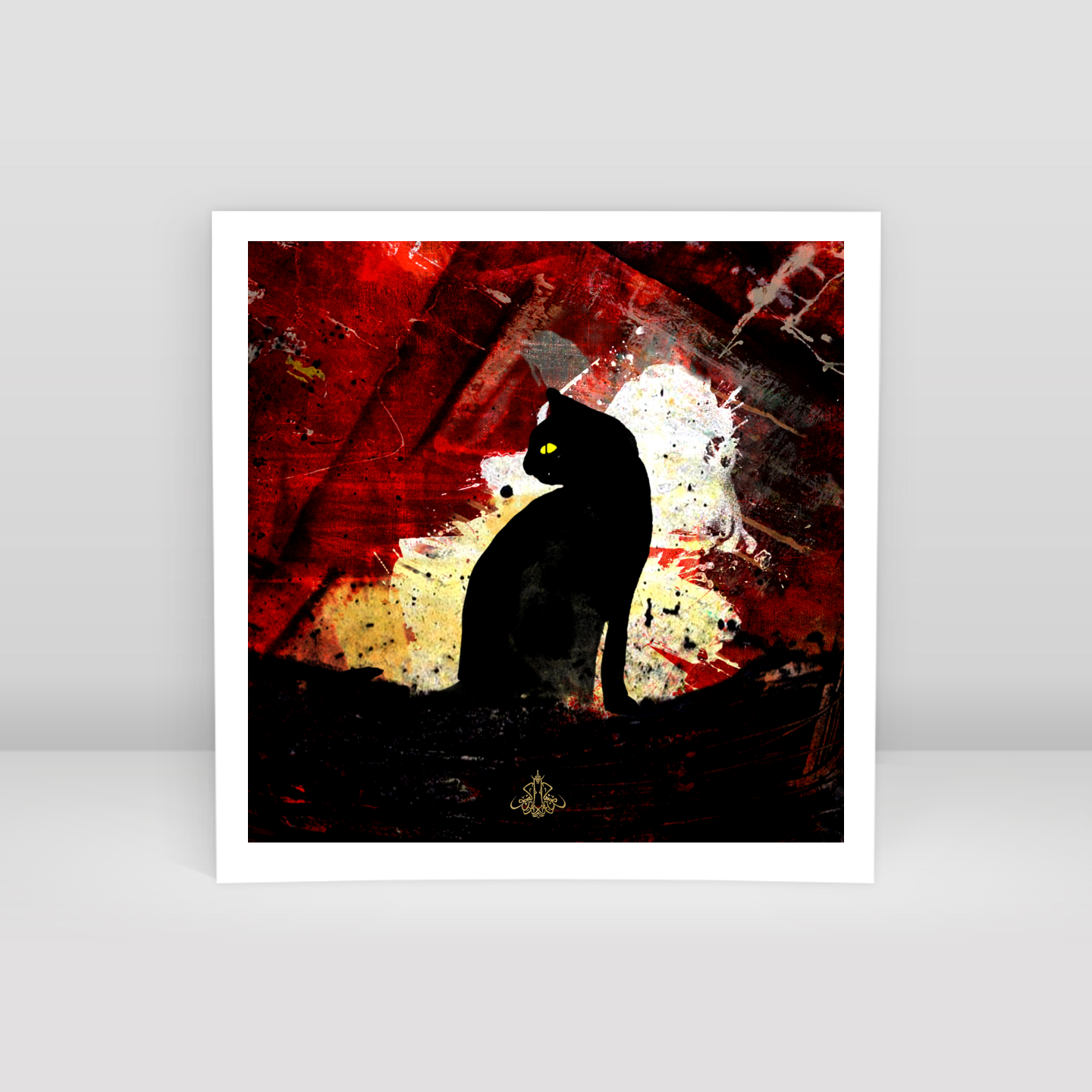 Kara Kedi Kaç 02 - Art Print