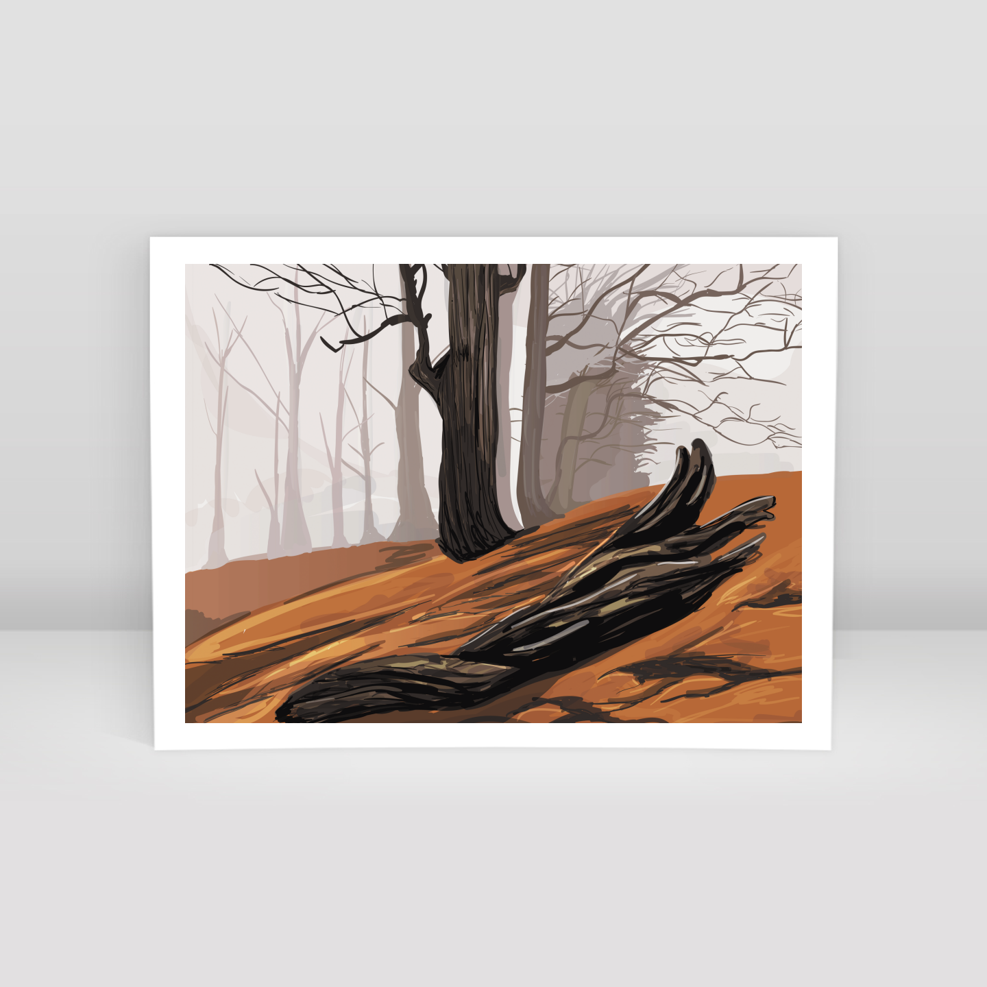 landscape vector - Art Print