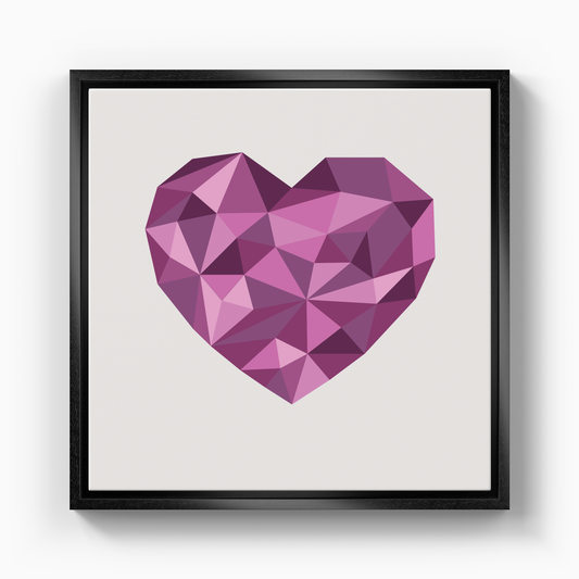 vector heart - Canvas Print