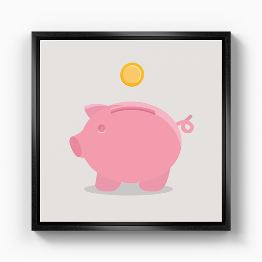 piggybank - Canvas Print