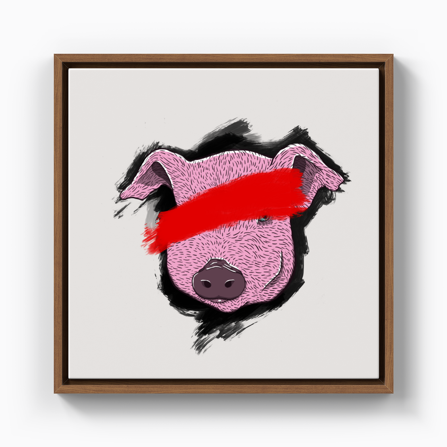 Problemo Piggy - Canvas Print