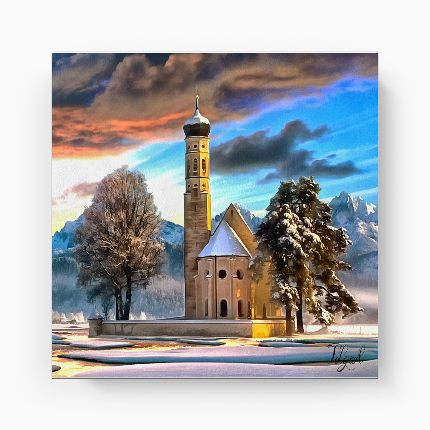 snowy time - Canvas Print