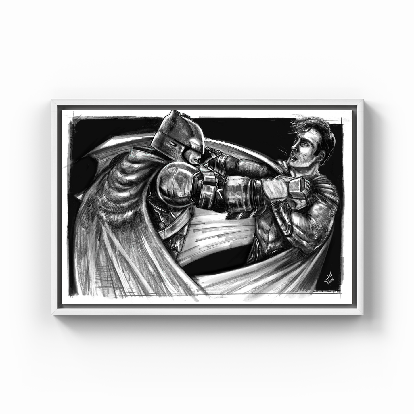 Batman vs Superman - Canvas Print