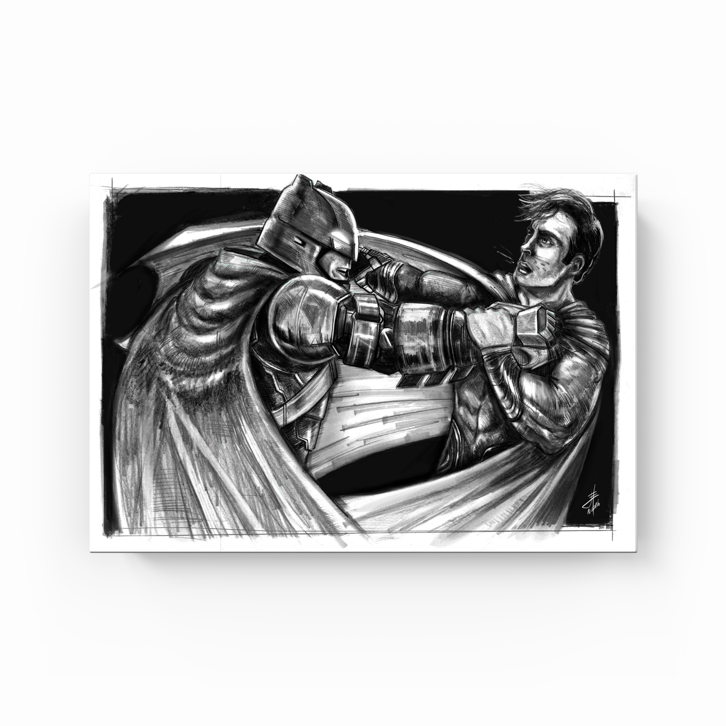 Batman vs Superman - Canvas Print