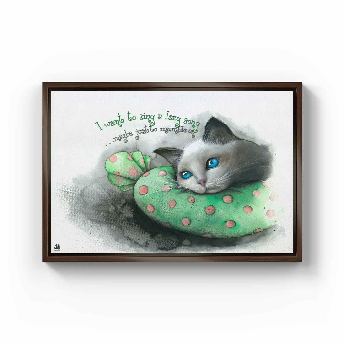 Lazy cat - Canvas Print