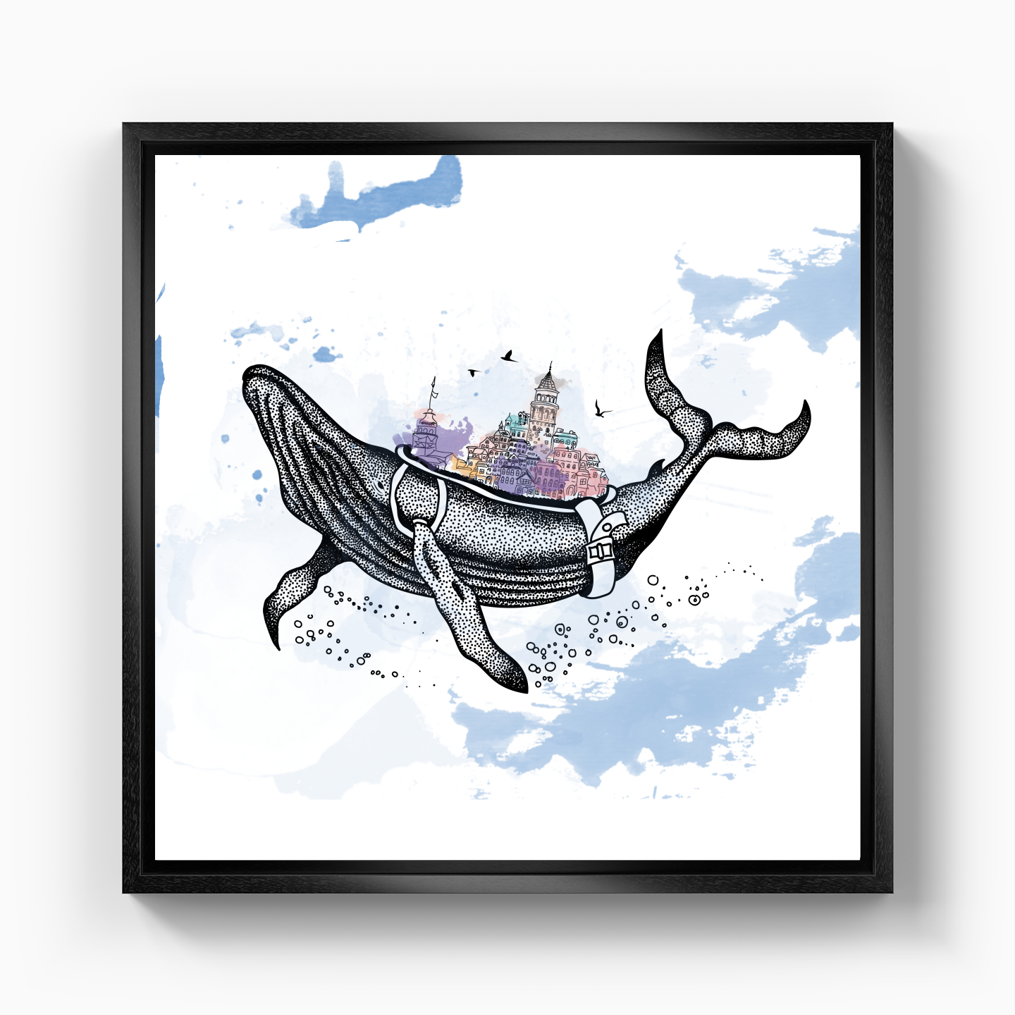 Either that whale will come here or - Canvas Print