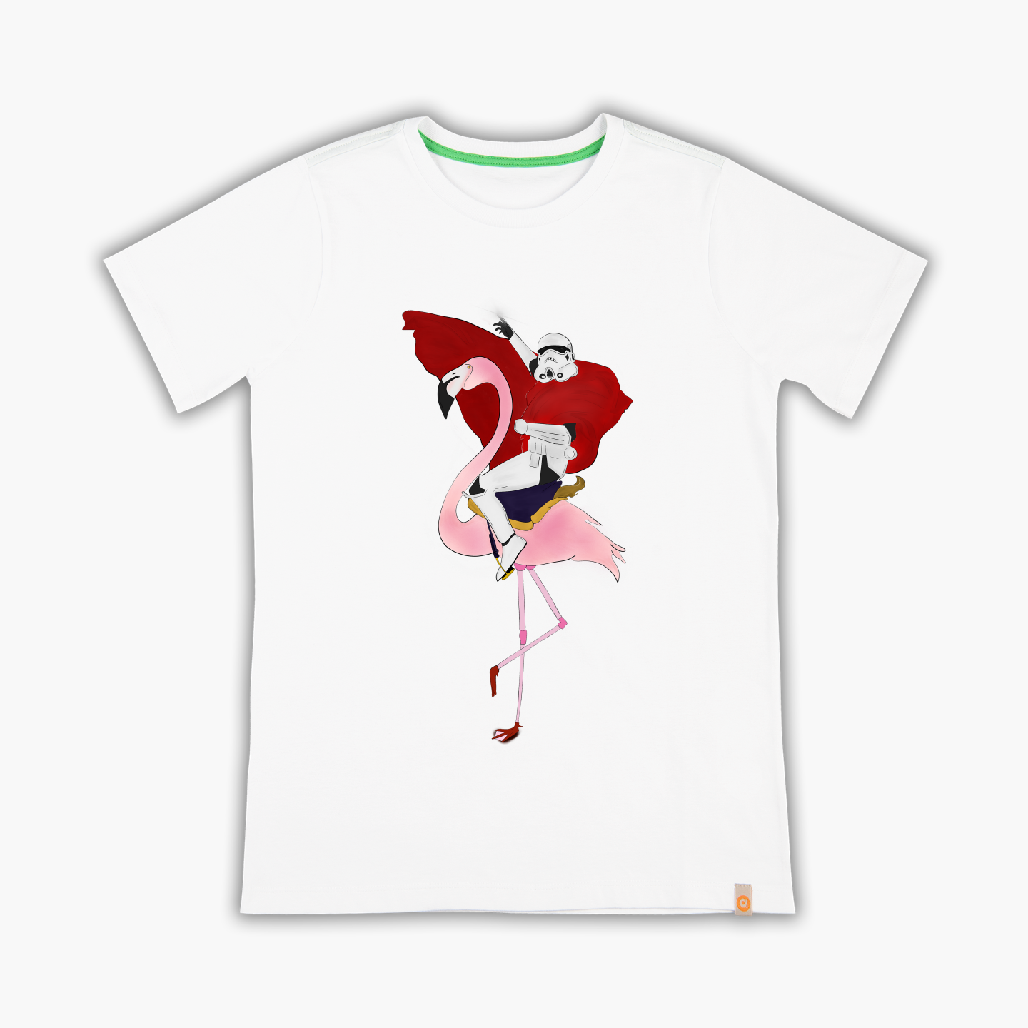 Stromtrooper and Flamingo - T-Shirt