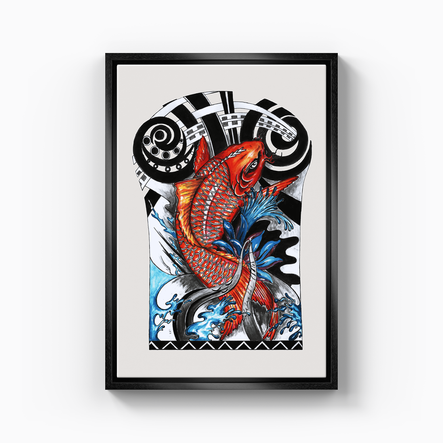 Koi Fish - Canvas Painting