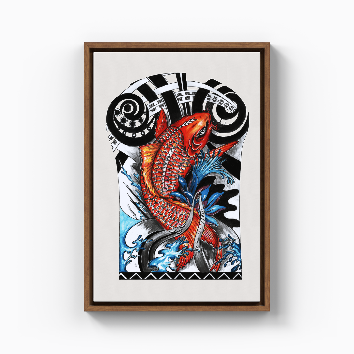 Koi Fish - Canvas Painting