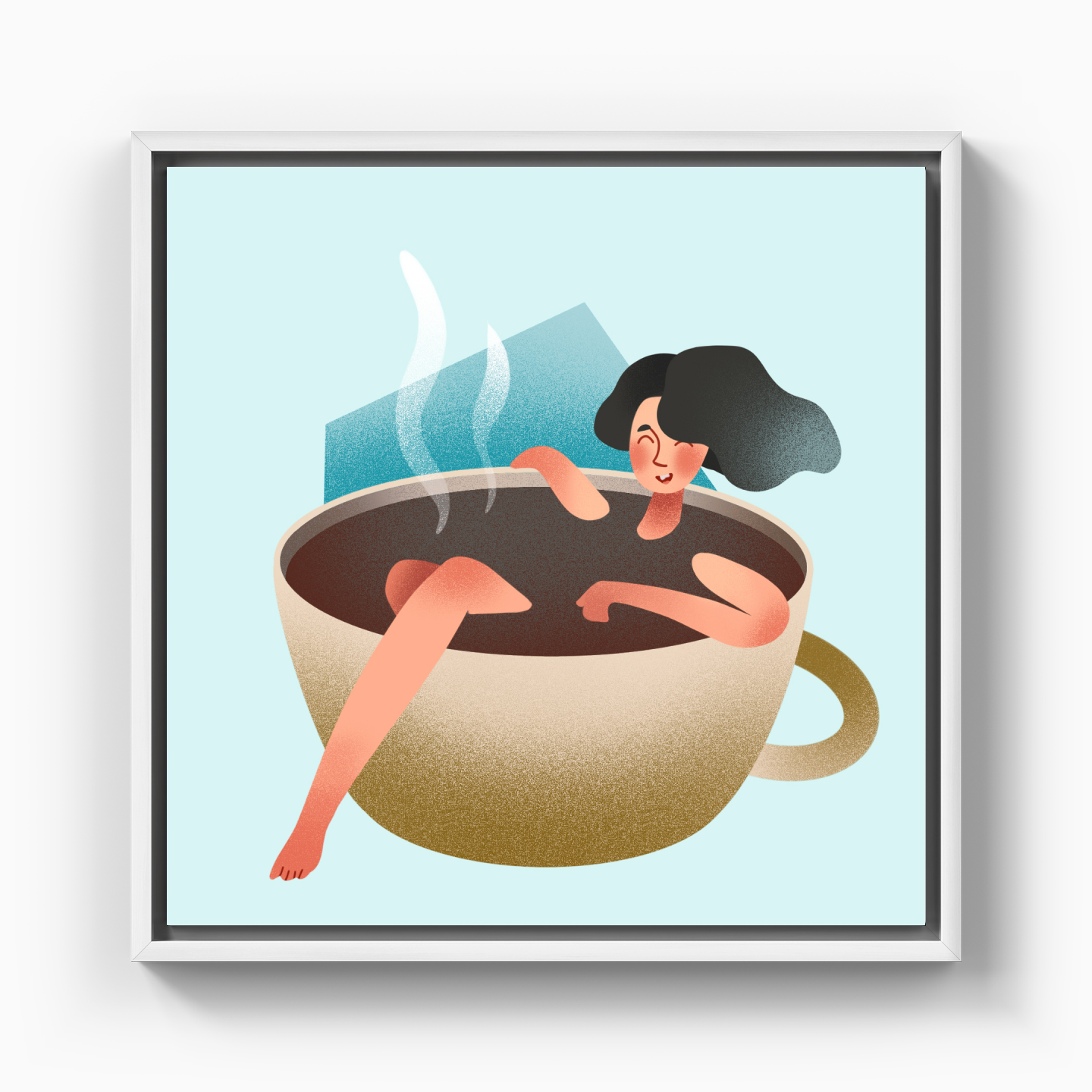 I Love Coffee - Canvas Print