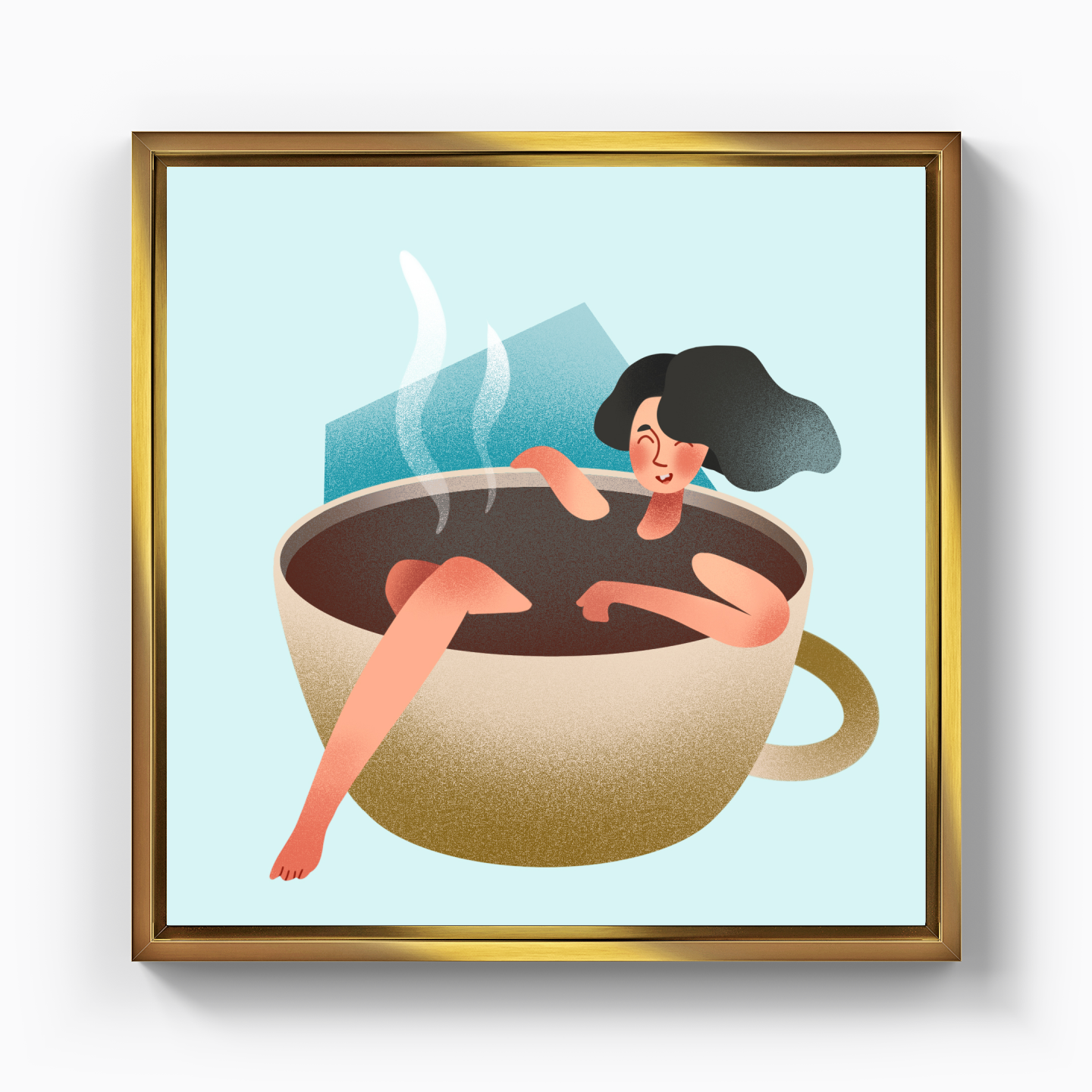 I Love Coffee - Canvas Print