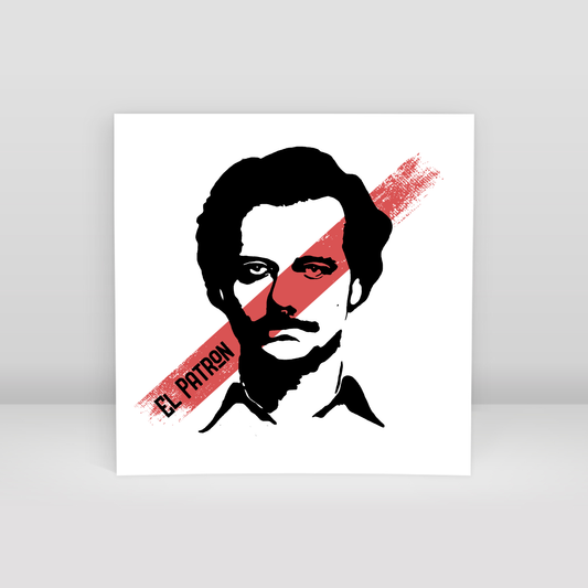 El Patron pablo escobar - Art Print