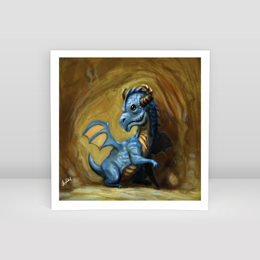 Little dragon - Art Print