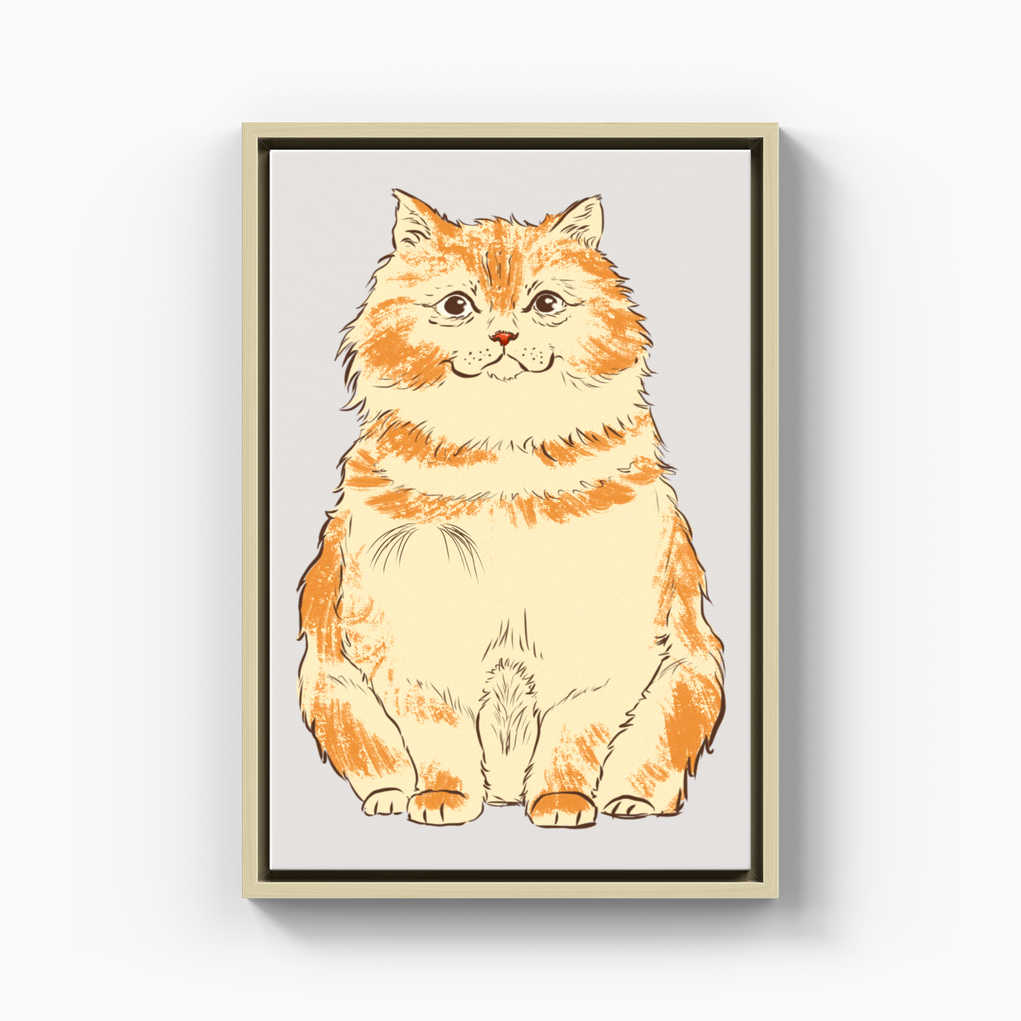 Fluffy cat - Canvas Print