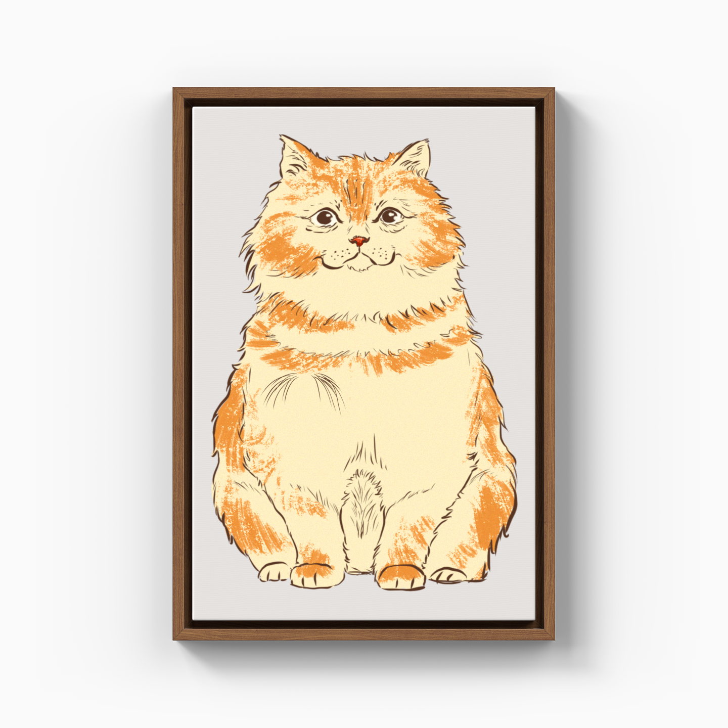 Fluffy cat - Canvas Print